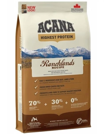 Acana Ranchlands Dog 11.4 kg - sucha karma dla psów bogata w mięso 11.4kg