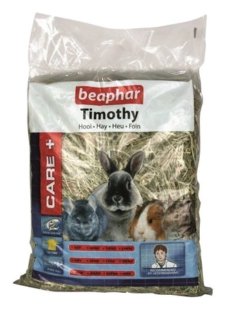 Beaphar Care+ Timothy Hay 1 kg - sianko z tymorką łąkową dla królików i gryzoni 1kg