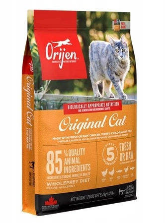 Orijen Original Cat, 5,4 kg - sucha karma dla kotów w każdym wieku, 5,4 kg