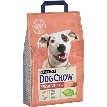 Dog Chow Adult Sensitive with Salmon 2.5 kg - sucha karma dla dorosłych psów z wrażliwą z skórą z łososiem 2.5kg