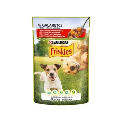Friskies - mokra karma dla psów w galaretce z wołowiną i marchewką 100 g