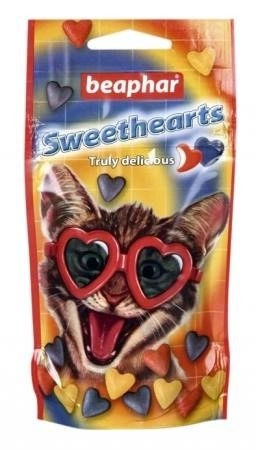 Beaphar Sweethearts 52.5 g - przysmak dla kotów w kształcie serc 52.5g