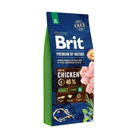 Brit Premium By Nature Adult Extra Large Chicken 15 kg - sucha karma dla dorosłych psów rasy olbrzymiej z kurczakiem 15kg