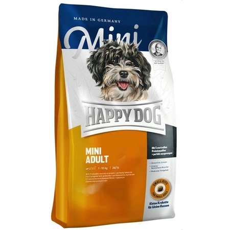 Happy Dog Fit & Well Adult Mini 4 kg - zbalansowana sucha karma dla dorosłych psów rasy małej 4kg