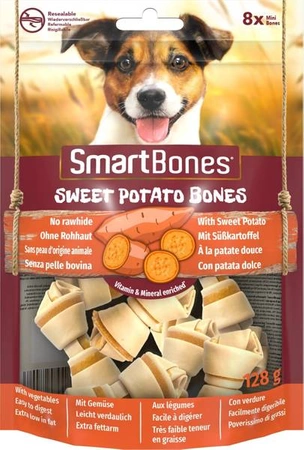 Smart Bones Sweet Potato mini 8 szt.- przysmak dla małych psów Słodki Ziemniak 8szt.