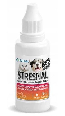 EUROWET STRESNAL płyn uspokajający (stres) pies/kot 30ml