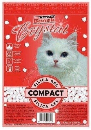 Super Benek Crystal Compact Silica Gel Gwiezdny Pył 13 kg - żwirek dla kotów sylikonowy 13kg