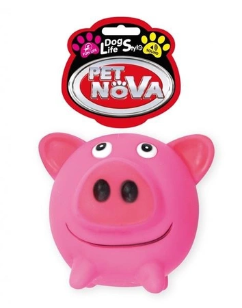 Pet Nova DOG LIFE STYLE Świnka - kula 10cm, różowa