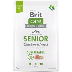 Brit care dog sustainable senior chicken insect, 3kg - sucha karma dla starszych psów, 3 kg
