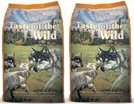 Taste Of The Wild High Prairie Puppy 2x2 kg - sucha bezzbożowa karma dla szczeniąt z bizonem 2x2kg