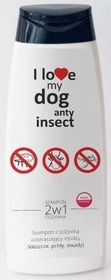 Beleko I Love My Dog Anty Insect 250ml - szampon z odżywką dla psa 250ml