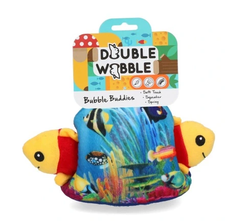 DOUBLE WOBBLE Bubble Buddies Wyskakujące RYBKI - zabawka dla psa