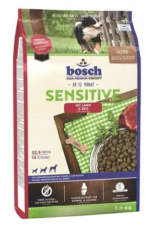 Bosch PetFood Bosch Sensitive Jagnięcina I Ryż 3 kg - sucha karma dla psów jagnięcina i ryż 3kg