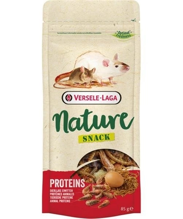 Versele - Laga Nature Snack Proteins 85 g - przysmak wysokobiałkowy dla królików oraz roślino i wszystkożernych gryzoni 85g