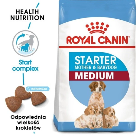Royal Canin Medium Starter Mother & Babydog 12 kg - sucha karma dla suk i szczeniąt 12kg