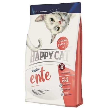 Happy Cat Sensitive kaczka 1.4 kg - sucha karma dla kota o smaku kaczki 1.4kg