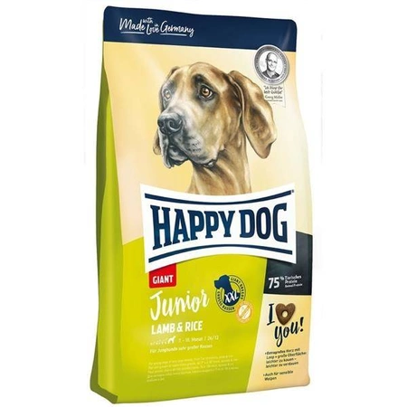 Happy Dog Junior Giant Jagnięcina i ryż 15 kg - sucha karma dla młodych psów ras olbrzymich 15kg