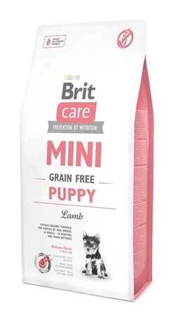 Brit Care Mini Grain-Free Puppy Lamb 2 kg - hypoalergiczna bezzbożowa karma dla szczeniąt ras miniaturowych z jagnięciną 2kg