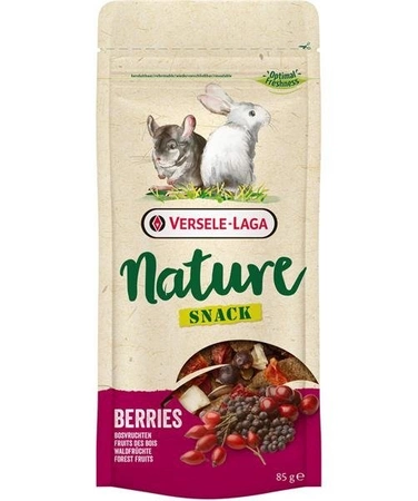 Versele - Laga Nature Snack Berries 85 g - przysmak jagodowy dla królików oraz roślino i wszystkożernych gryzoni 85g