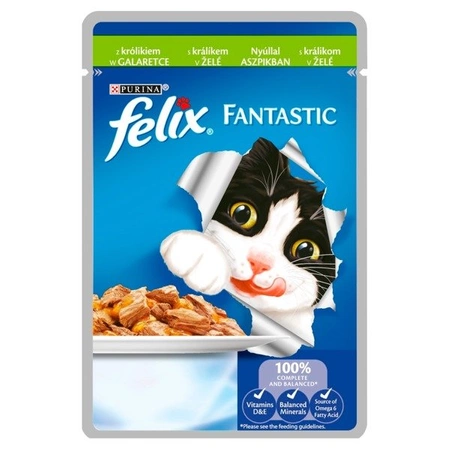 Felix Fantastic Karma dla kotów z królikiem w galaretce 100 g