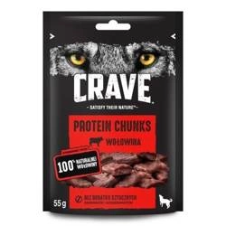 CRAVE 6 x 55g - bezzbożowy przysmak dla psa z wołowiną - mokra karma dla psów, 6 x 55g