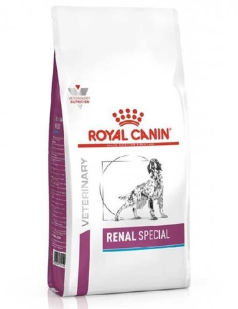 Royal Canin Veterinary Diet Renal Special 10kg - Karma dla psów dorosłych z niewydolnością nerek o zwiększonej smakowitości.