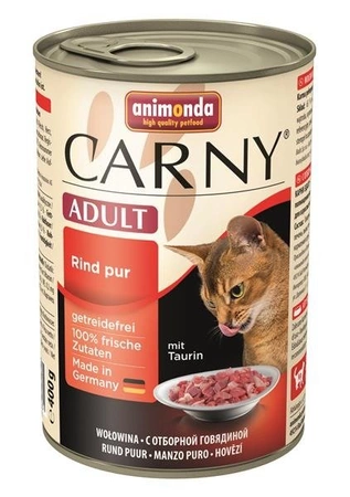 Animonda Carny Adult Rind Pur 400 g - mokra karma dla dorosłych kotów z wołowiną 400g