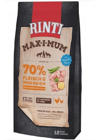 RINTI MAX-I-MUM Chicken 12 kg - Sucha karma dla psów z kurczakiem 12 kg