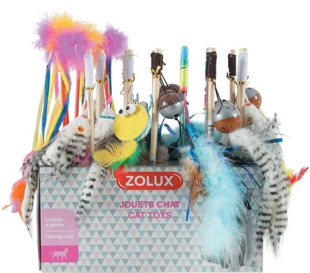 Zolux Display z zabawkami dla kota - 24 wędki