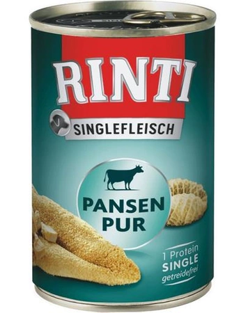 RINTI Singlefleisch Rumen Pure 400 g - Monoproteinowa mokra karma dla psów ze żwaczami 400 g