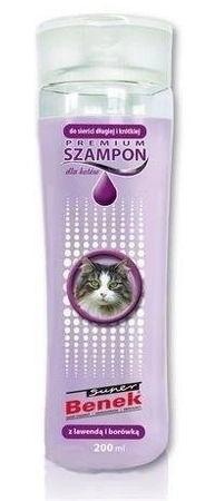 Super Benek Szampon Premium Lawendowy Dla Kotów 200 ml - szamon dla kotów o zapachu lawendy 200ml