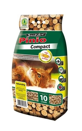 Certech Super Pinio Compact Zbrylający Naturalny 10 l - żwirek drzewny dla kotów 10l