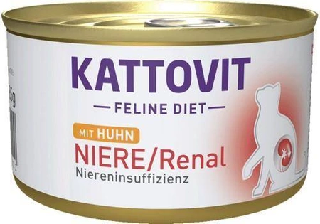 KATTOVIT Feline Diet Niere/Renal Chicken kurczak 85 g