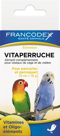 Francodex Witaminy dla papug 15 ml + 18 g