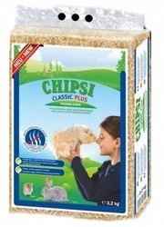 Chipsi Classic PLUS 60l 3,2 kg  - trociny dla gryzoni 60l