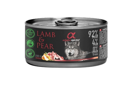 Alpha Spirit Lamb & Pear 150 g - mokra karma dla psów jagnięcina i gruszka 150g