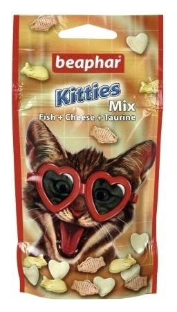 Beaphar Kitties Mix 32.5 g - przysmak dla kotów z witaminami i minerałami 32.5g