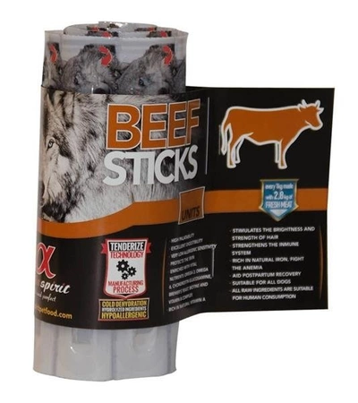 Alpha Spirit Adult All Breed Beef Sticks 16Units - przysmak dla dorosłych psów wszystkich ras blistry wołowina 16szt.