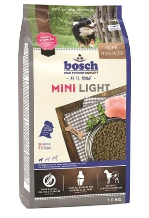 Bosch PetFood Bosch Mini Light 1 kg - sucha karma dla psów z nadwagą rasy małej 1kg
