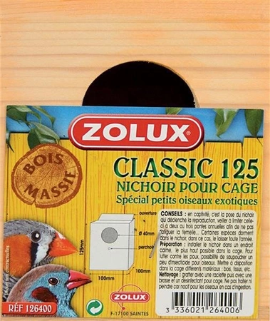 Zolux budka Classic 125