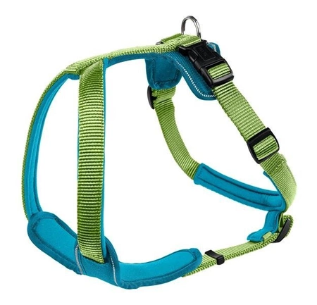 Hunter szelki harness neopren w zielono-turkusowym odcieniu 60-76 cm, 20 mm