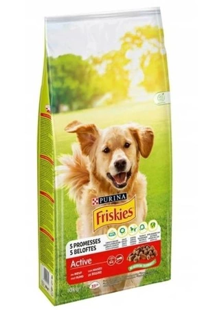  Friskies 5 Promises Active - sucha karma dla dorosłych psów z wołowiną 10 kg