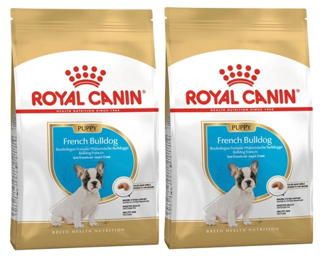 Royal Canin French Bulldog Puppy 2 x 3 kg - sucha karma dla młodych psów rasy Buldog Francuski 2 x 3 kg ZESTAW