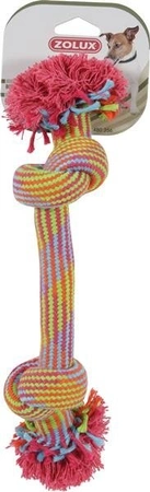 ZOLUX Zabawka sznurowa 2 węzły kolorowa 25 cm