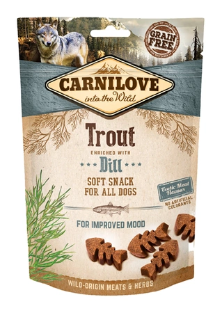 Carnilove semi moist snack trout enriched with dill 200 g