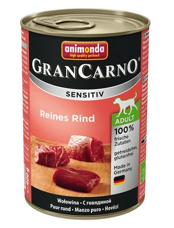 Animonda Grancarno Sensitiv Reines Rind 400 g - mokra karma dla psów wołowina 400g