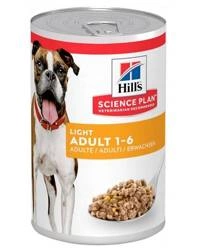 HILL'S Science Plan Canine Adult Light Chicken, 370 g - mokra karma dla dorosłych psów z nadwagą z  kurczakiem, 370 g