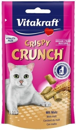 Vitakraft Crispy Crunch mit Malz 60 g - przysmak dla kotów ze słodowym nadzieniem 60g