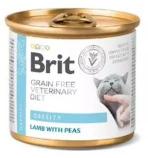 BRIT Vetrinary Diet Obesity Lamb&Pea dla kotów z nadwagą 200 g