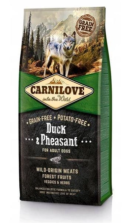 Carnilove duck&pheasant for adult 12+2 kg-sucha karma dla psów dorosłych z kaczką i bażantem 12+2 kg